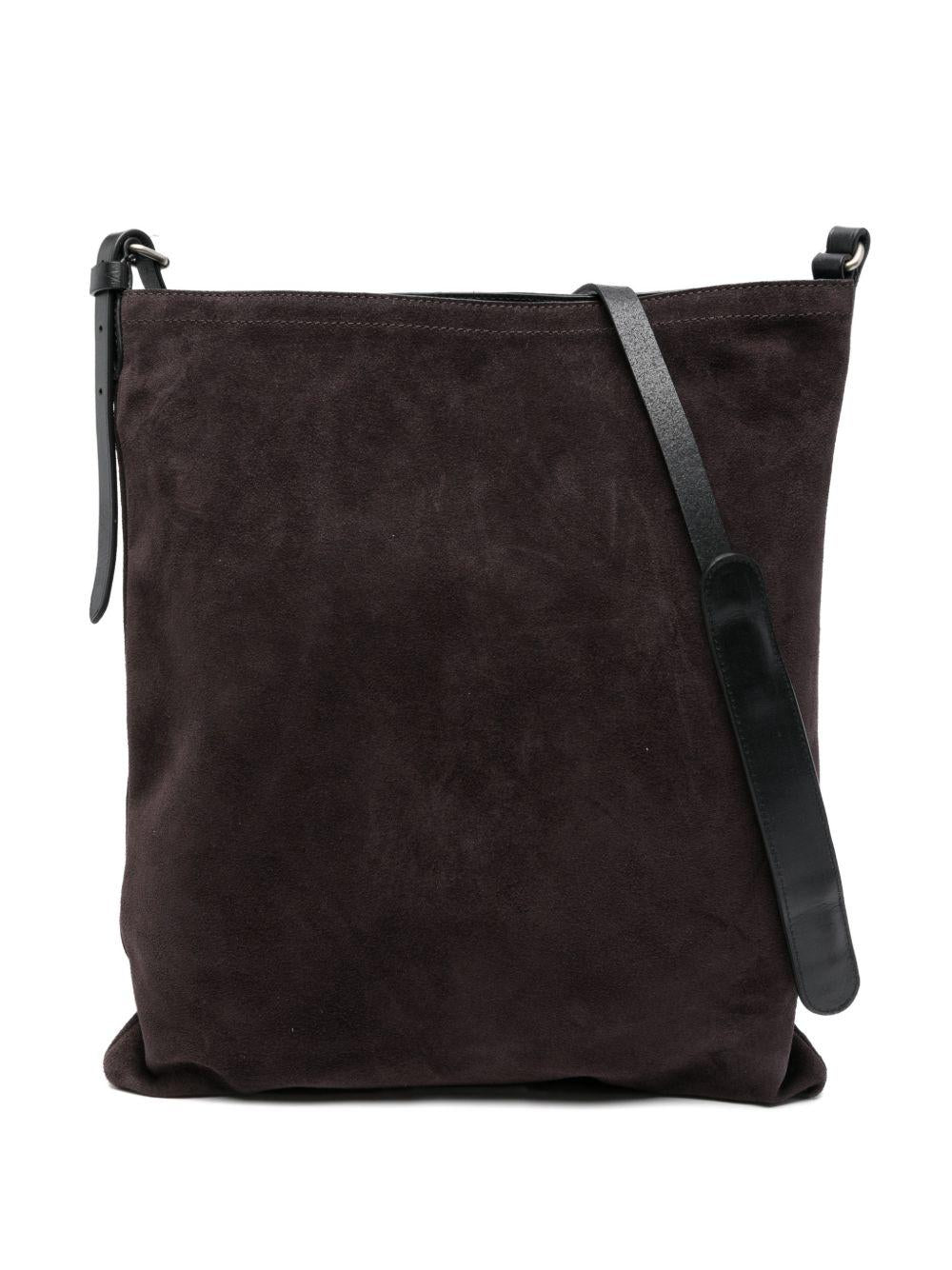Borsa a tracolla in suede in viola Dries van noten - donna 
