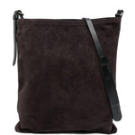 Borsa a tracolla in suede in viola Dries van noten - donna 
