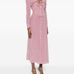 Abito midi con pois in lilla Alessandra Rich - donna 