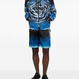 Bomber con motivo astratto in nero Casablanca - uomo 