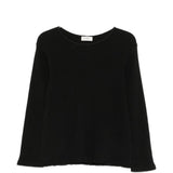 T-shirt a maniche lunghe in maglia a cuscinetto in nero Second layer - uomo 