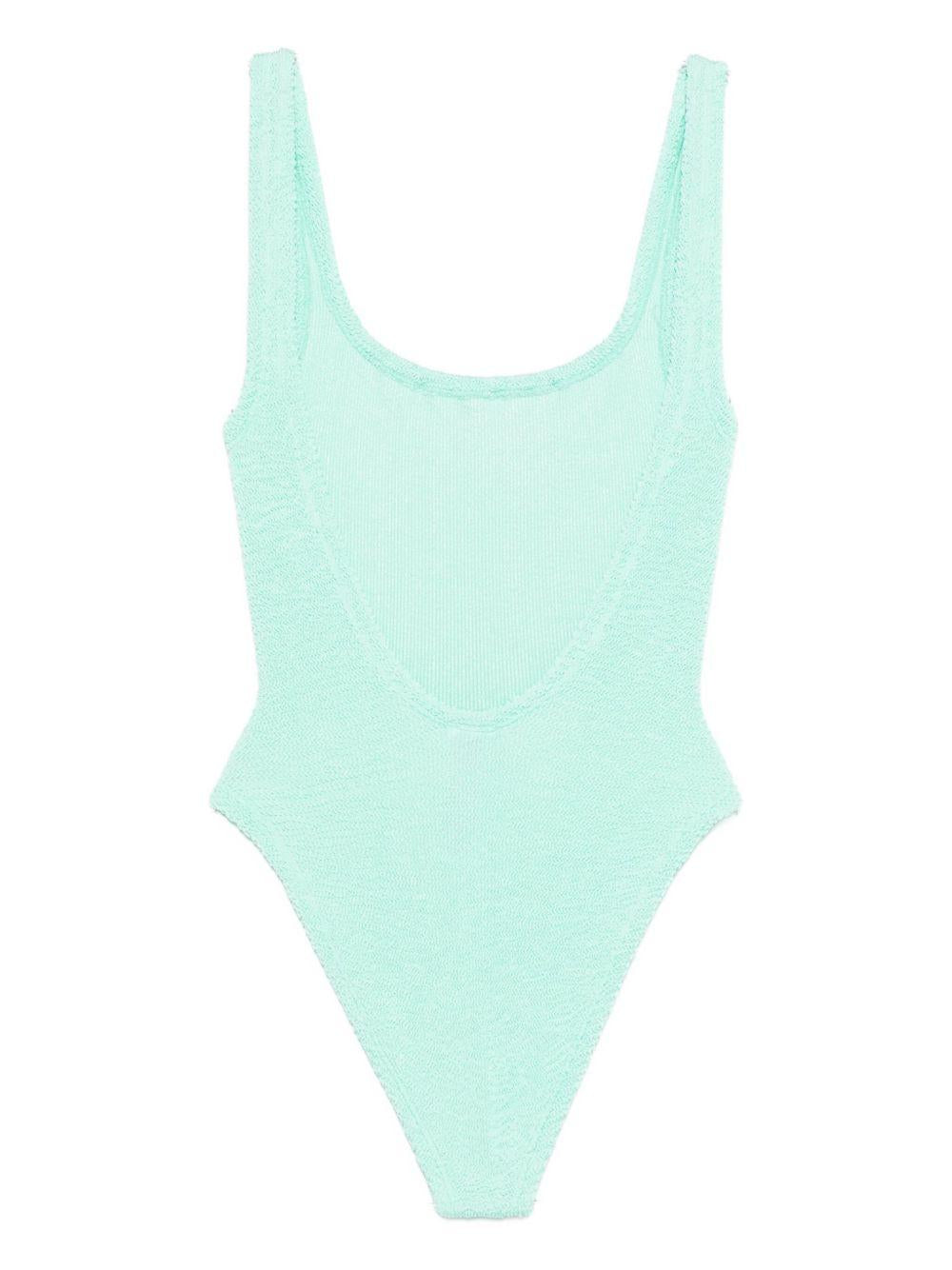 Costume intero square in azzurro hunza g - donna 