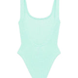Costume intero square in azzurro hunza g - donna 