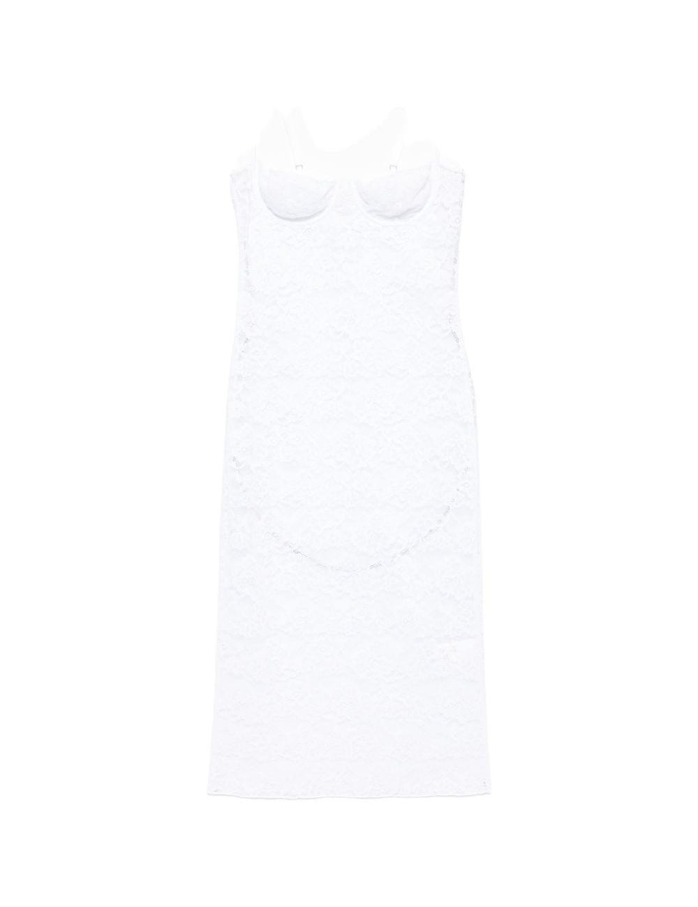 Abito in pizzo con ferretto in bianco Oséree - donna 