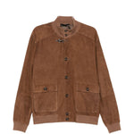 Giacca bomber in pelle in marrone Fay - uomo 