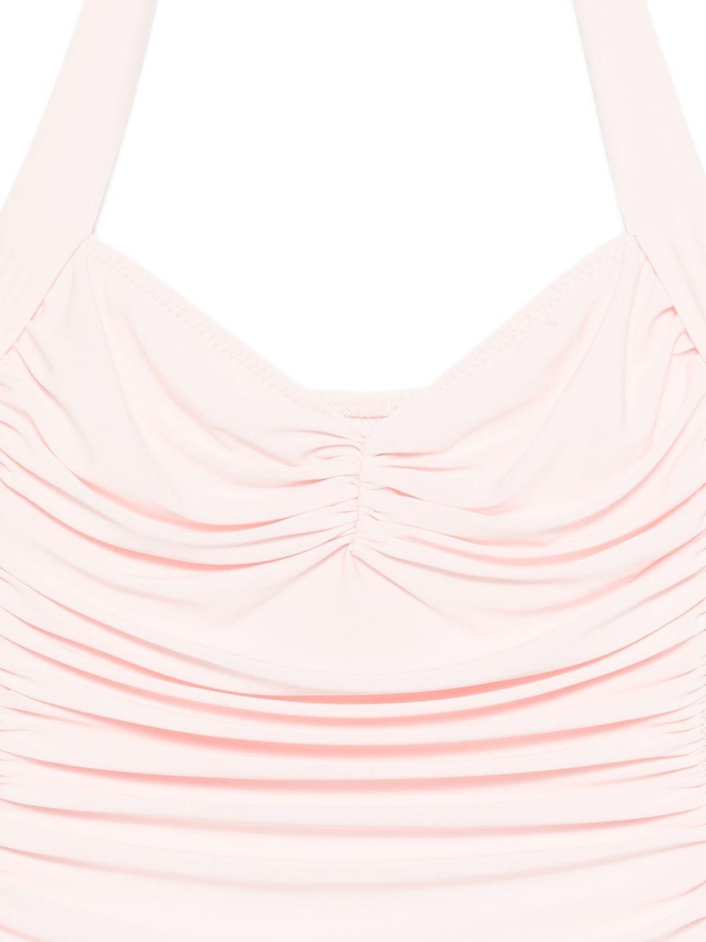 Costume da bagno intero con ruches Bill Mio in rosa Norma kamali - donna 