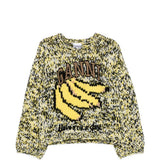 Maglione con stampa in giallo Ganni - donna 