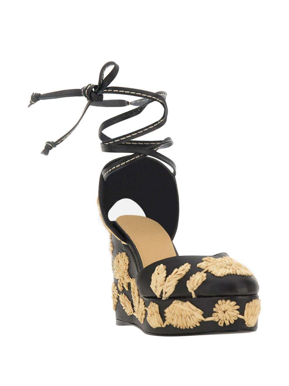 Espadrilles Carmela con ricamo a fiori in nero Castañer - donna 