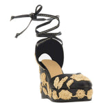 Espadrilles Carmela con ricamo a fiori in nero Castañer - donna 