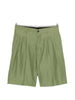 Pantaloncini a pieghe in verde Laneus - uomo