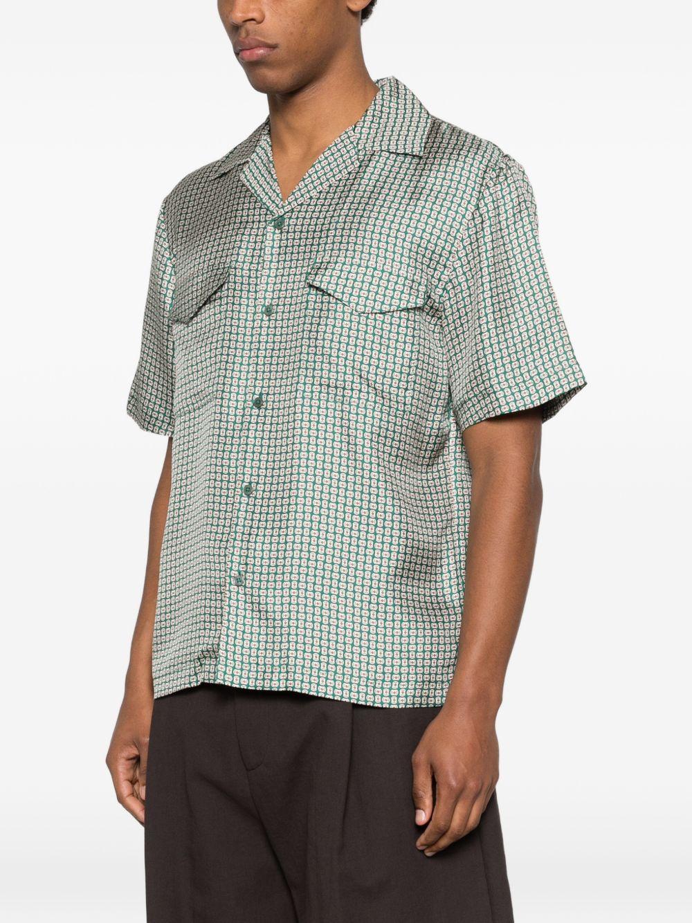 Camicia Clarke a fantasia verde Simkhai - uomo 