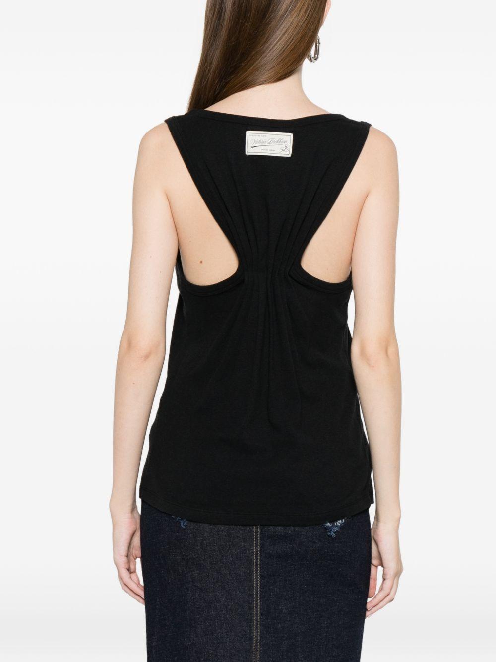 Canotta con apertura in nero Victoria beckham - donna 