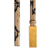 Cintura Berlino con stampa animalier in marrone 
