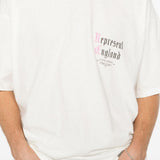 T-shirt a maniche corte con stampa logo in bianco Represent - uomo 