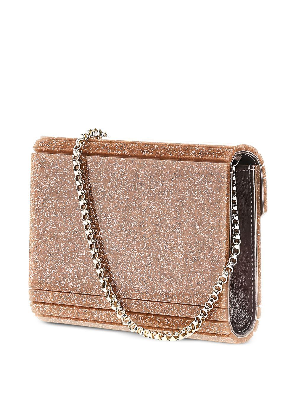 Clutch candy con glitter in rosa Jimmy choo - donna 