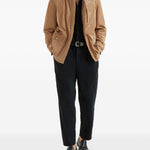 Giacca in camoscio in marrone Brunello cucinelli - uomo 