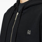 Felpa con zip in nero 44 label group - uomo 