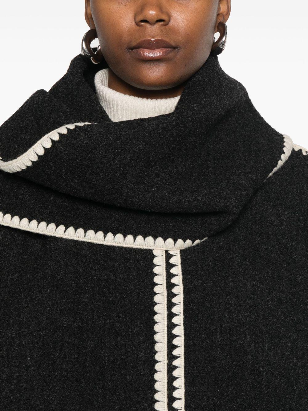 Giacca con sciarpa in grigio Toteme - donna 