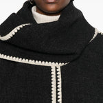 Giacca con sciarpa in grigio Toteme - donna 