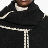 Giacca con sciarpa in grigio Toteme - donna 