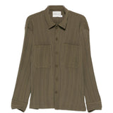 Camicia con tasca e bottoni in verde Gongdid design - uomo 