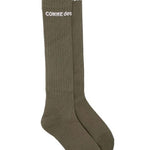 Calzini alti con logo in verde Comme des garcons homme plus - uomo<BR/><BR/> 