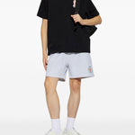 T-shirt girocollo con stampa in nero Casablanca - uomo 
