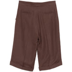 Shorts con bottoni in marrone Antonelli - donna 