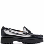 Mocassini con effetto lucido in nero Gh bass - donna 