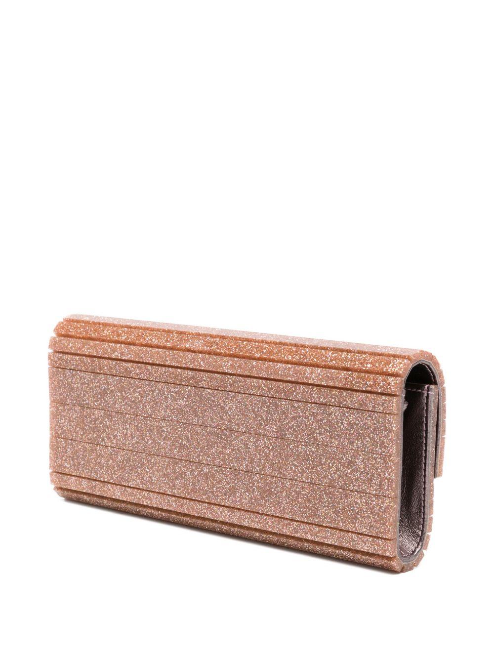 Clutch sweetie con logo in rosa Jimmy choo - donna 