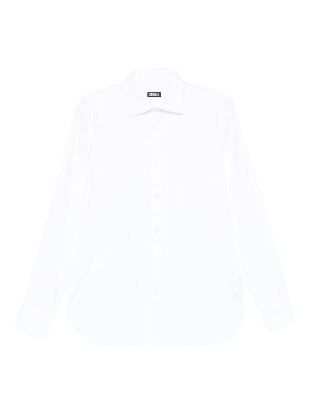 Camicia classica in bianco Zegna - uomo 