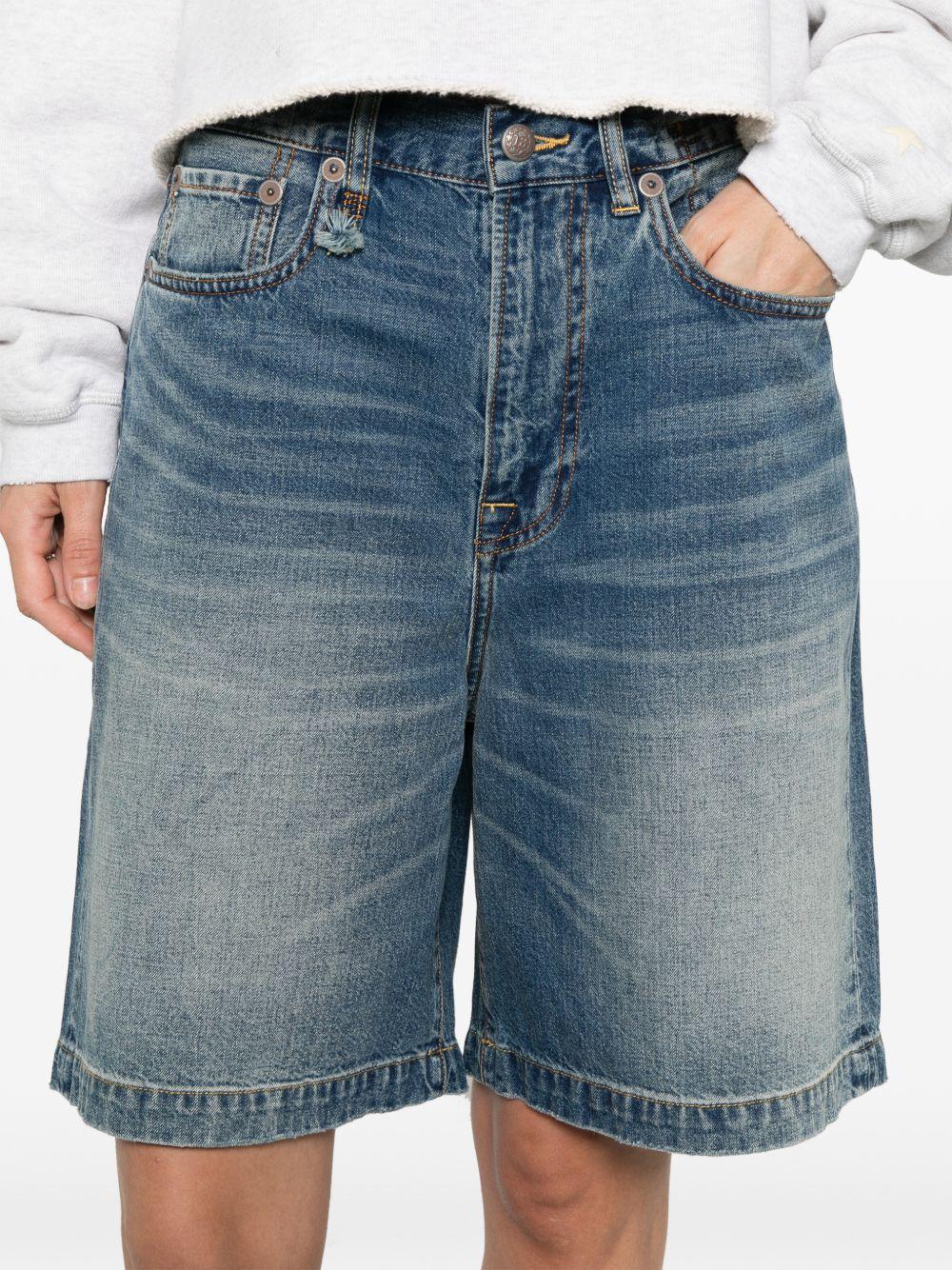 Pantaloncini di jeans a cinque tasche in blu R13 - donna 