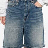 Pantaloncini di jeans a cinque tasche in blu R13 - donna 