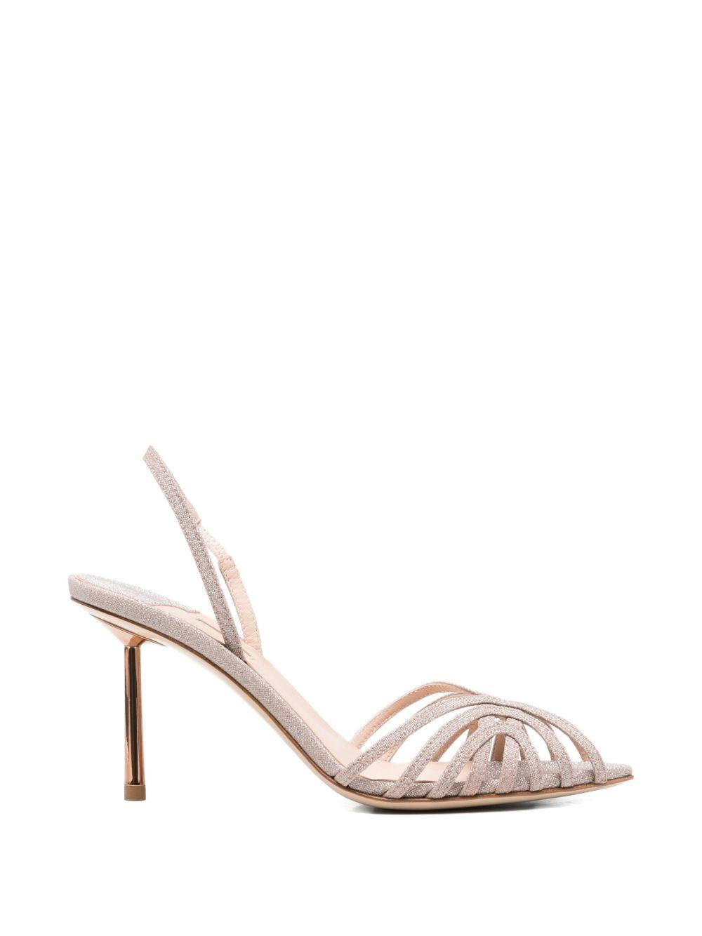 Sandali con cinturini glitter in rosa Le silla - donna 