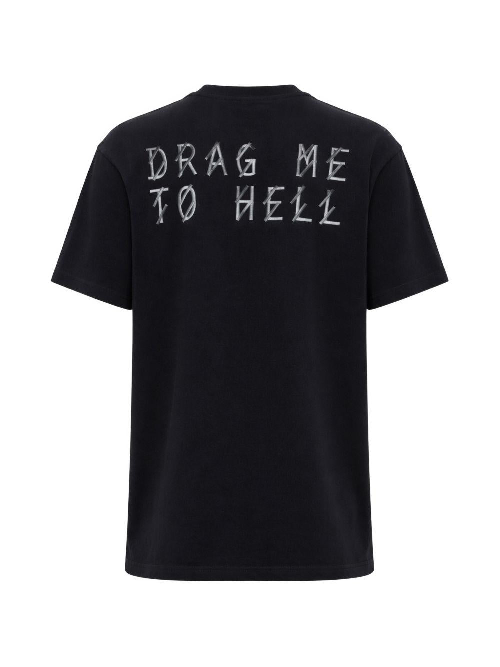 T-shirt con stampa grafica in nero 44 label group - uomo 