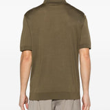 Polo con bottoni in verde Kiton - uomo 