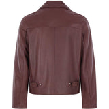 Giacca in pelle in marrone Lardini - uomo 