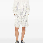 Pantaloncini a righe in bianco Kidsuper - uomo 