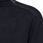 Maglione in maglia con zip sulla spalla in nero OAMC PEACEMAKER - uomo 