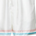 Shorts con vita elasticizzata in bianco Casablanca - uomo 