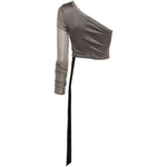 Top monospalla  in grigio Rick owens drkshdw - donna 
