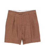 Shorts con pieghe in marrone Lardini - uomo 