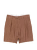 Shorts con pieghe in marrone Lardini - uomo
