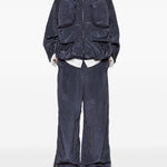 Giacca bomber cargo in blu Feng Chen Wang - uomo 