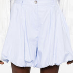 Shorts Dafne con pieghe in azzurro The latest - donna 