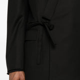 Blazer con chiusura a cravatta in nero Kenzo - uomo 
