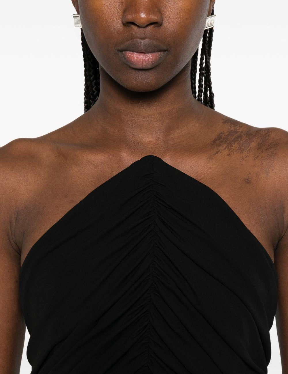 Abito midi senza spalline in nero Alexander wang - donna 