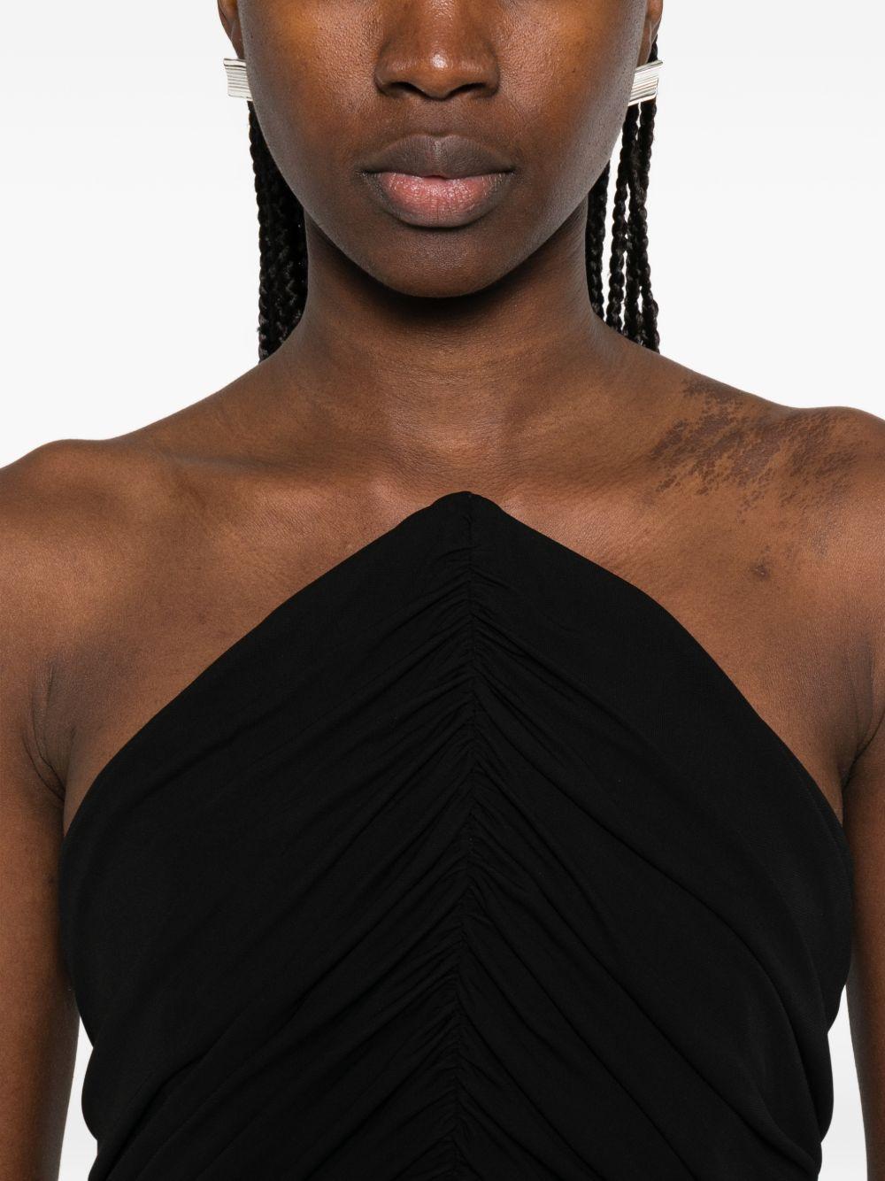 Abito midi senza spalline in nero Alexander wang - donna 