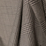 Sciarpa in lana a quadri principe di galles in marrone Maxmara - donna 