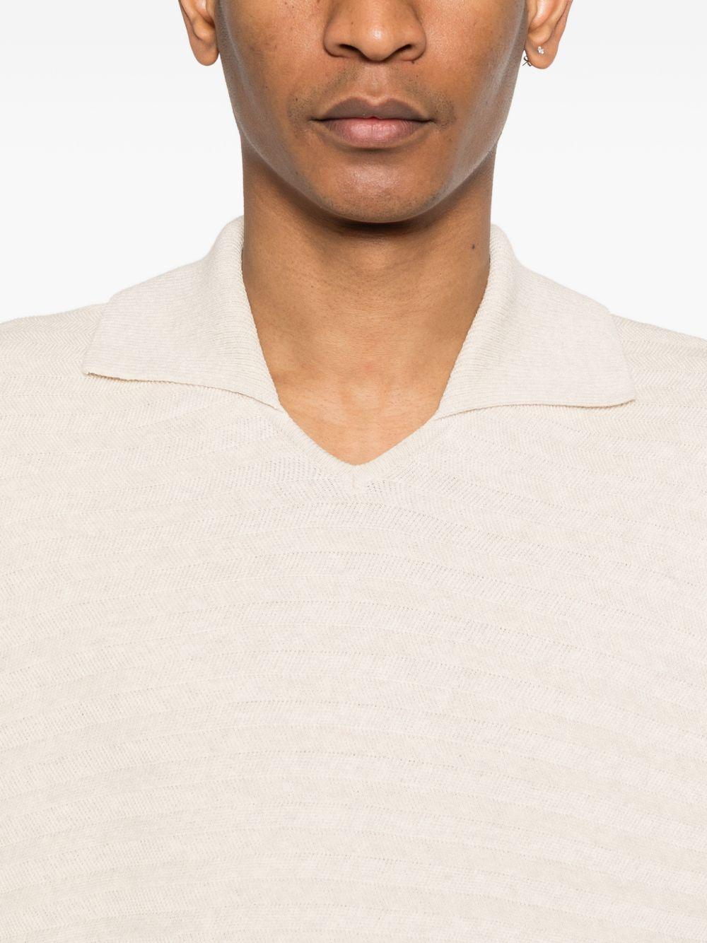 Polo in maglia in avorio Jacquemus - uomo 
